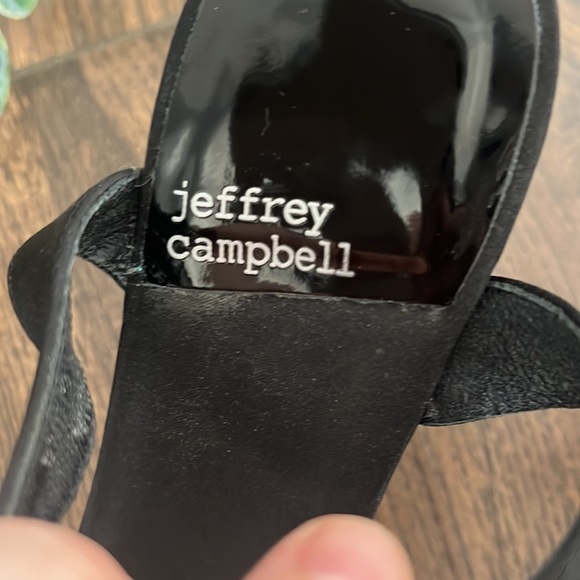 Jeffrey Campbell America Heels in Black Satin - Picture 3 of 9